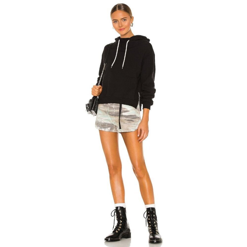John Elliott Villain Hoodie 2 Black Cotton Pullover Sweatshirt